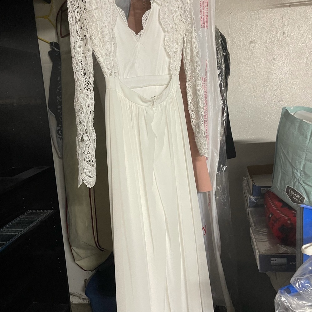 White wedding dress